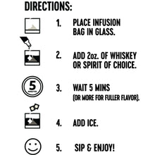 Load image into Gallery viewer, Old Fashioned Infusion Kit – Classic Travel Cocktail Tea Bags
