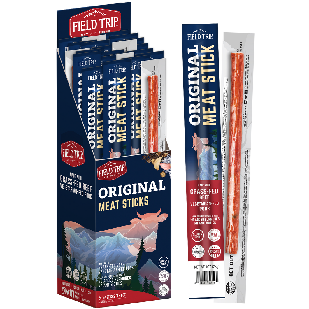 Field Trip Original Meat Stick 1.0 oz (24 sticks) box - 6 boxes x 24 sticks (1oz) case