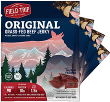 Load image into Gallery viewer, Field Trip Original Beef Jerky 2.2oz bag - 9 bags x 2.2oz case
