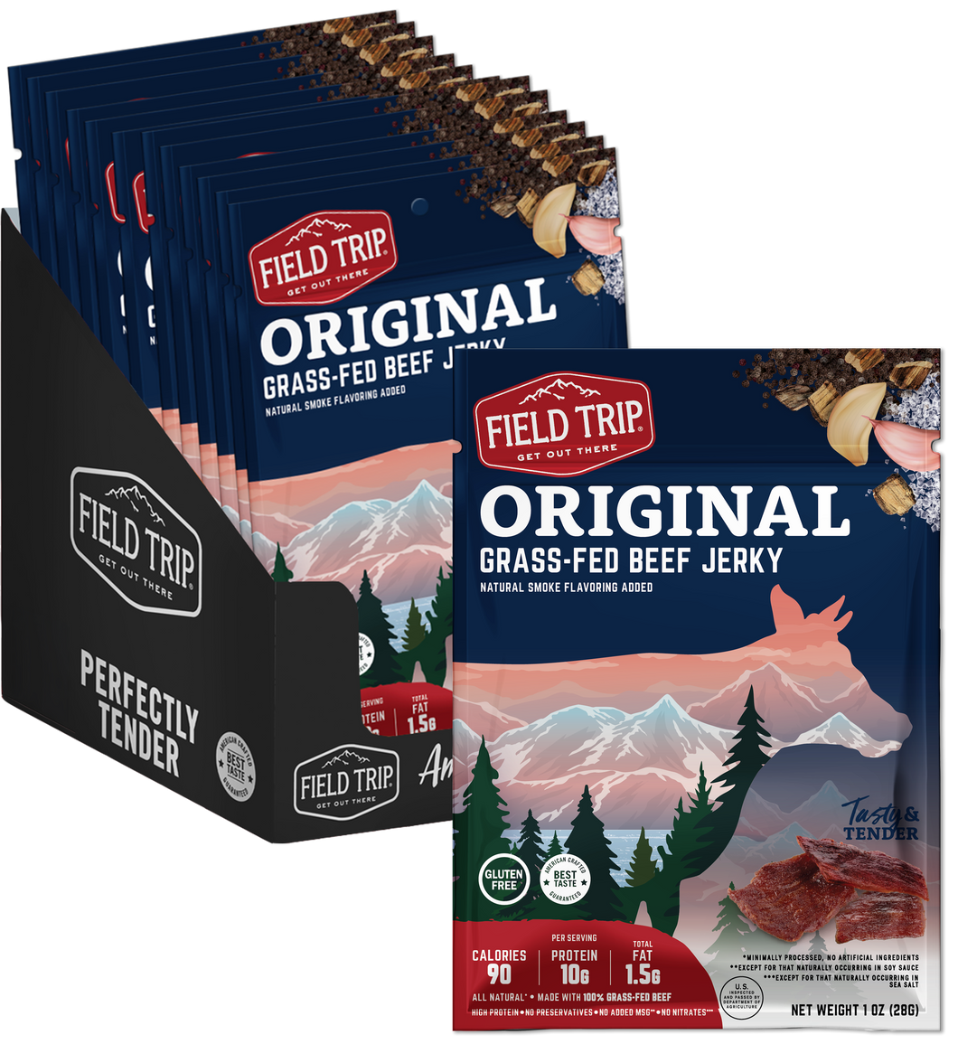 Field Trip Original Beef Jerky 1.0 oz bag - 12 bags x 1oz case