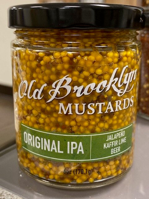 Old Brooklyn Original IPA w/ Jalapeno Kaffir Lime Beer Mustard