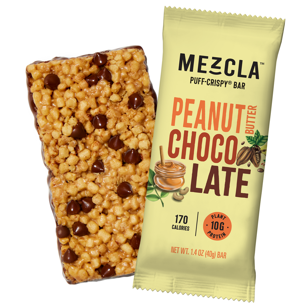 Mezcla Peanut Butter Chocolate Bars - 12 bars x 1.4 oz case