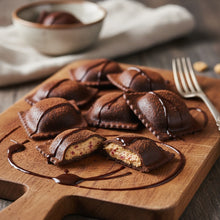 Load image into Gallery viewer, PastaZerts Chocolate Peanut Butter &amp; Jelly Ravioli Box - 1 box x 12 pieces
