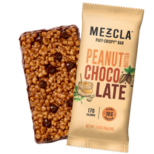 Load image into Gallery viewer, Mezcla Peanut Butter Chocolate Bars - 12 bars x 1.4 oz case
