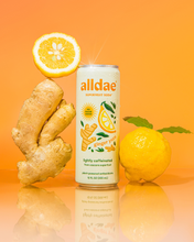 Load image into Gallery viewer, alldae superfruit soda Ginger Yuzu all-natural soda made with real fruit juice and nothing artificial.
