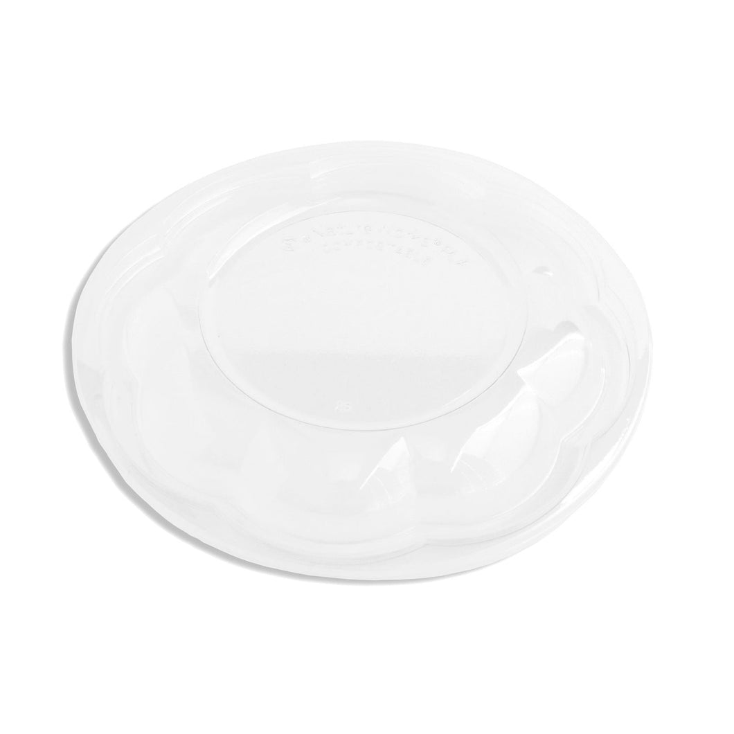 TheLotusGroup - Good For The Earth, Good For Us 24|32-Ounce Clear PLA Salad Bowl Lid, 300-Count Case