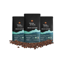 Load image into Gallery viewer, Peak State Coffee BRAIN SUSTAIN Dark Roast
