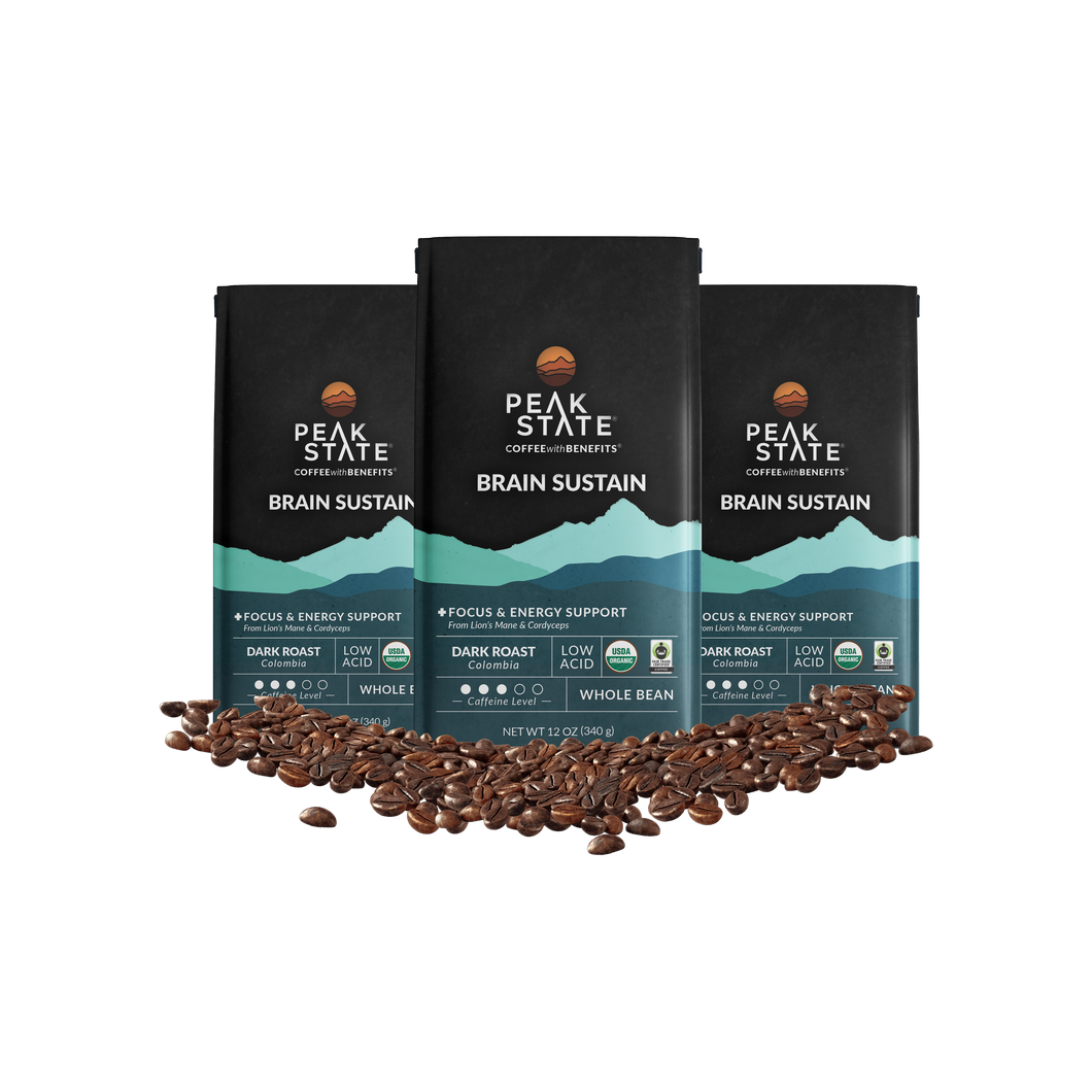 Peak State Coffee BRAIN SUSTAIN Dark Roast