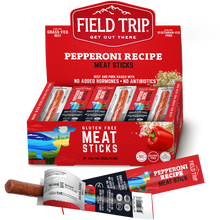 Load image into Gallery viewer, Field Trip Pepperoni Recipe Meat Stick 0.5 oz (24 sticks) box - 9 boxes x 24 sticks case
