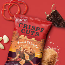 Load image into Gallery viewer, Field Trip Crispy Cuts, Sweet Chipotle Pork Rind 1.0 oz bag - 12 bags x 1.0oz case
