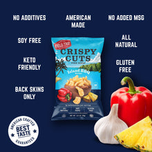 Load image into Gallery viewer, Field Trip Crispy Cuts, Island BBQ Pork Rind 2.5oz bag - 10 bags x 2.5oz case
