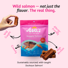Load image into Gallery viewer, Ava&#39;s Pet Palace Crunchy Jerky Dog Treats Bag - Snappin&#39; Salmon
