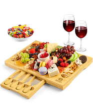 Load image into Gallery viewer, Royal Craft Wood Cheese board with knives
