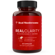 Load image into Gallery viewer, RealClarity - Lion&#39;s Mane, Ashwagandha, Rhodiola and Bacopa by Real Mushrooms
