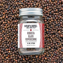 Load image into Gallery viewer, Robusta Black Peppercorns - Burlap &amp; Barrel
