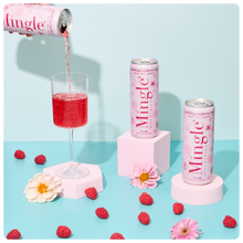 Load image into Gallery viewer, Sparkling Raspberry Rosé by Mingle Mocktails - Non Alcoholic Beverages
