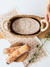 Load image into Gallery viewer, KORISSA Bread Warmer &amp; Basket Gift Set with Tea Towel - Owl Oval
