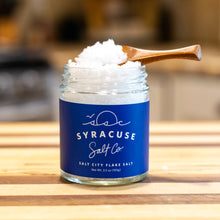 Load image into Gallery viewer, Syracuse Sea Salt Salt City Flake Salt Jar

