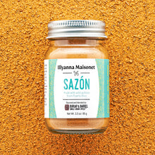 Load image into Gallery viewer, 3.0 oz jar of Sazón seasoning. Made with wild achiote from Puerto Rico
