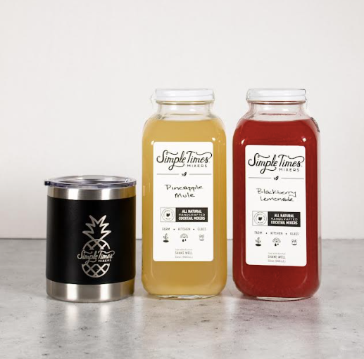 Pineapple Mule & Blue Basil & Tumbler by Simple Times Mixers