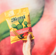 Load image into Gallery viewer, Nemi Chile Turmeric Cactus Chips Bag - 6 bags case
