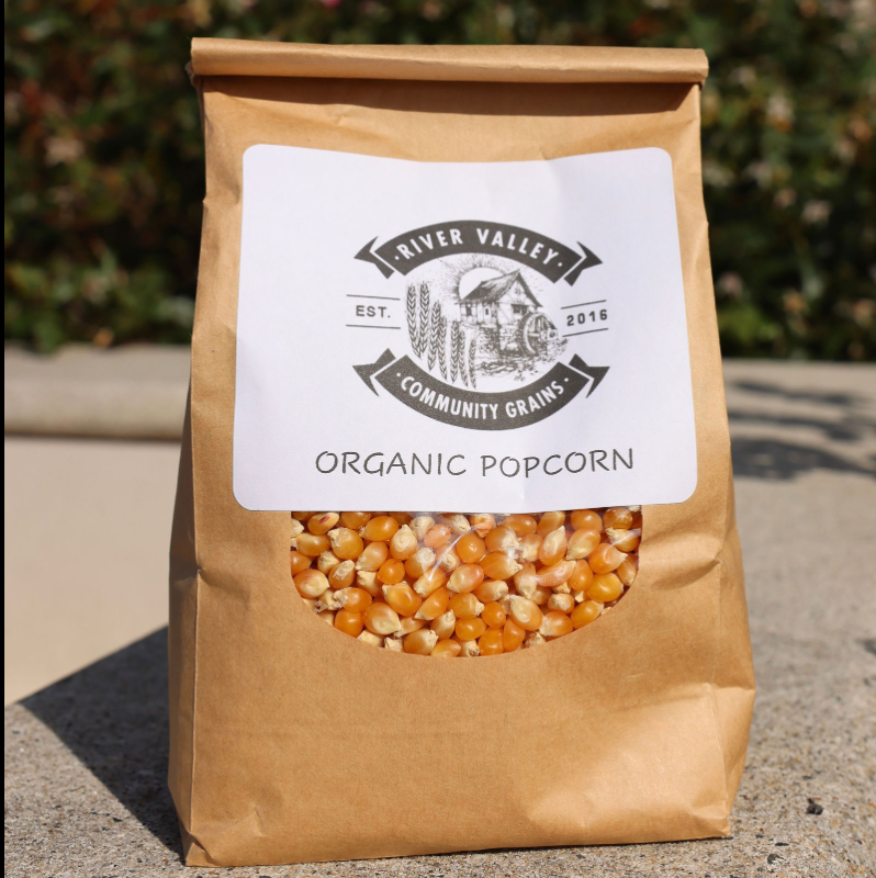 River Valley Community Grains Organic Popcorn Bag - 6 bags x 1.5 LB case