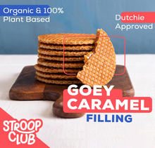 Load image into Gallery viewer, Stroop Club Traditional Caramel Plant Based and Organic Stroopwafels Box - 12 packs x 2-pack case
