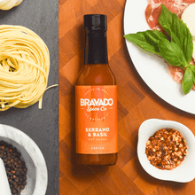 Load image into Gallery viewer, SERRANO &amp; BASIL HOT SAUCE
