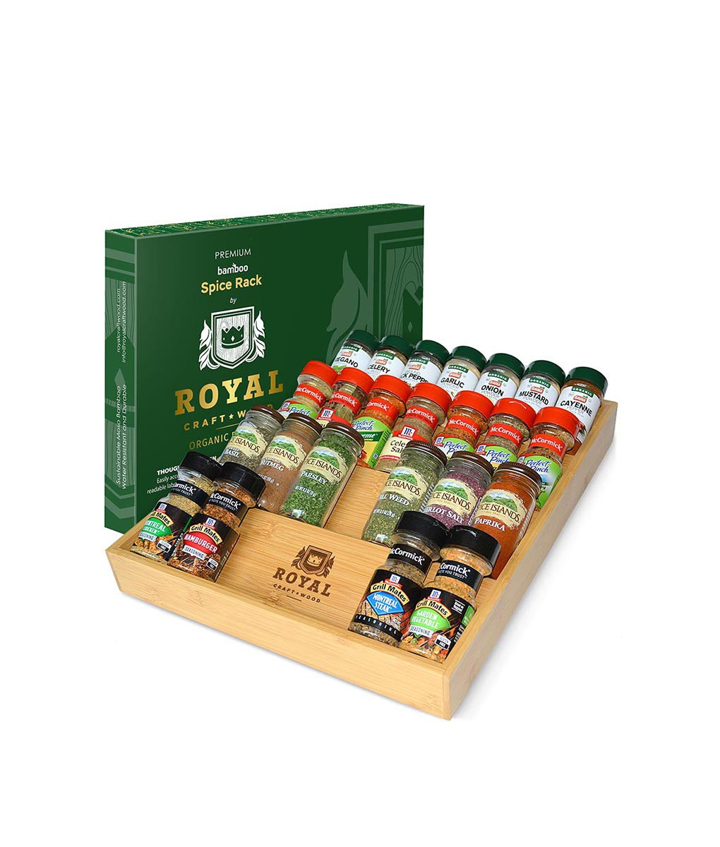 Royal Craft Wood Drawer spice rack organizer 17x13