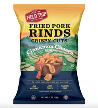 Load image into Gallery viewer, Field Trip Crispy Cuts, Cinnamon Churro Pork Rind 1.0 oz bag - 12 bags x 1.0oz case
