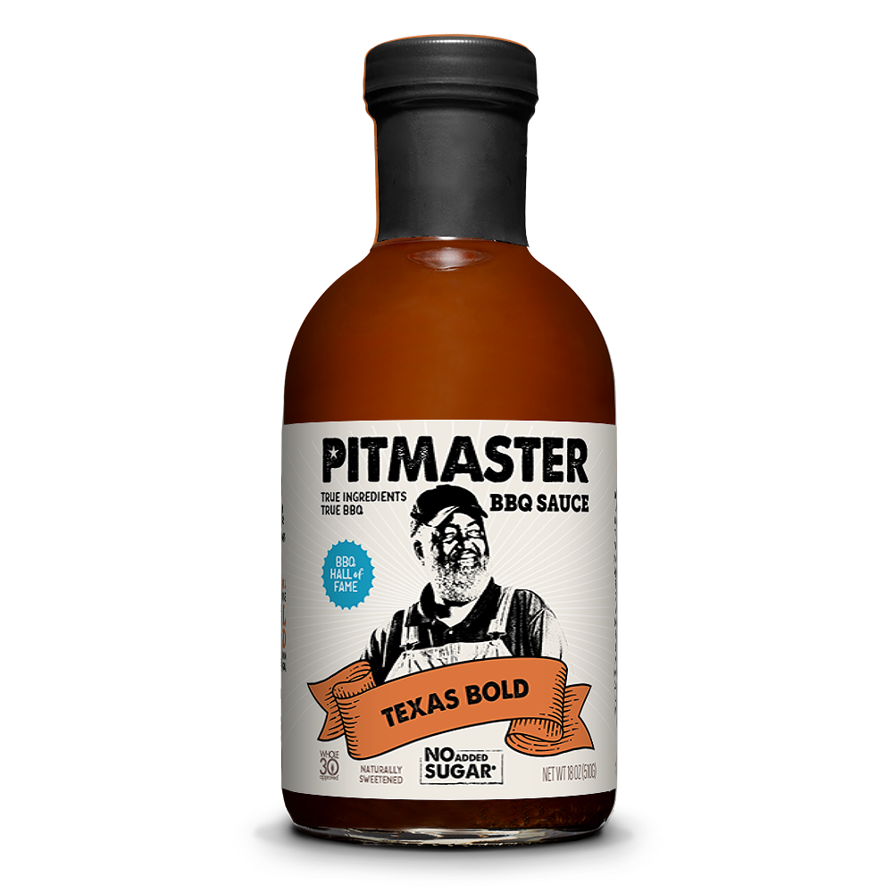 True Made Pitmaster Texas Bold BBQ Sauce Bottle - 6 bottles case