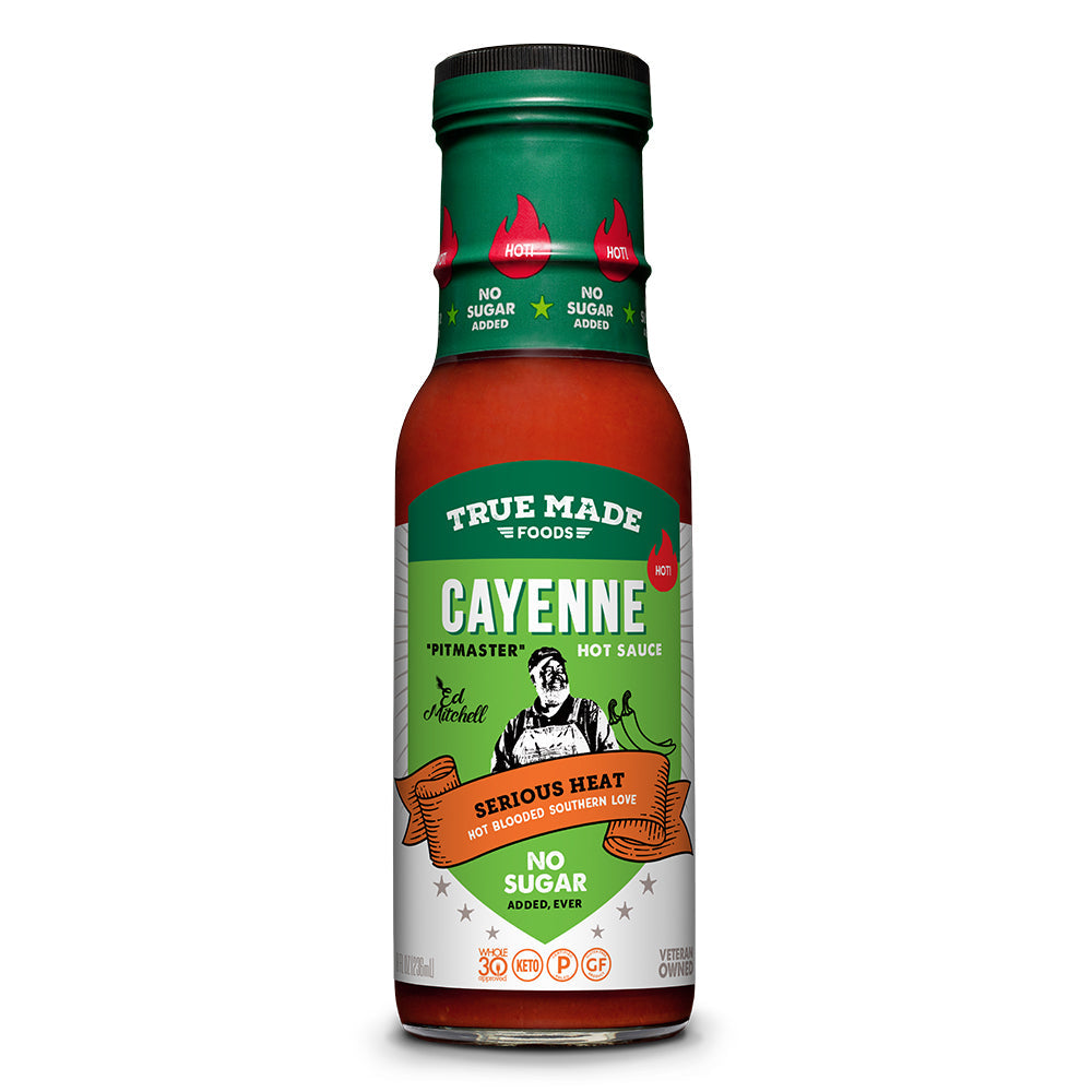 True Made Cayenne Hot Sauce Bottle - 6 bottles case