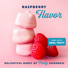 Load image into Gallery viewer, Good Mallow Vegan Marshmallows Bag - Raspberry, Kosher, Dairy Free &amp; Gluten Free - 8 oz bag
