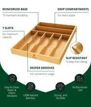 Load image into Gallery viewer, Royal Craft Wood Silverware tray 7 Slots
