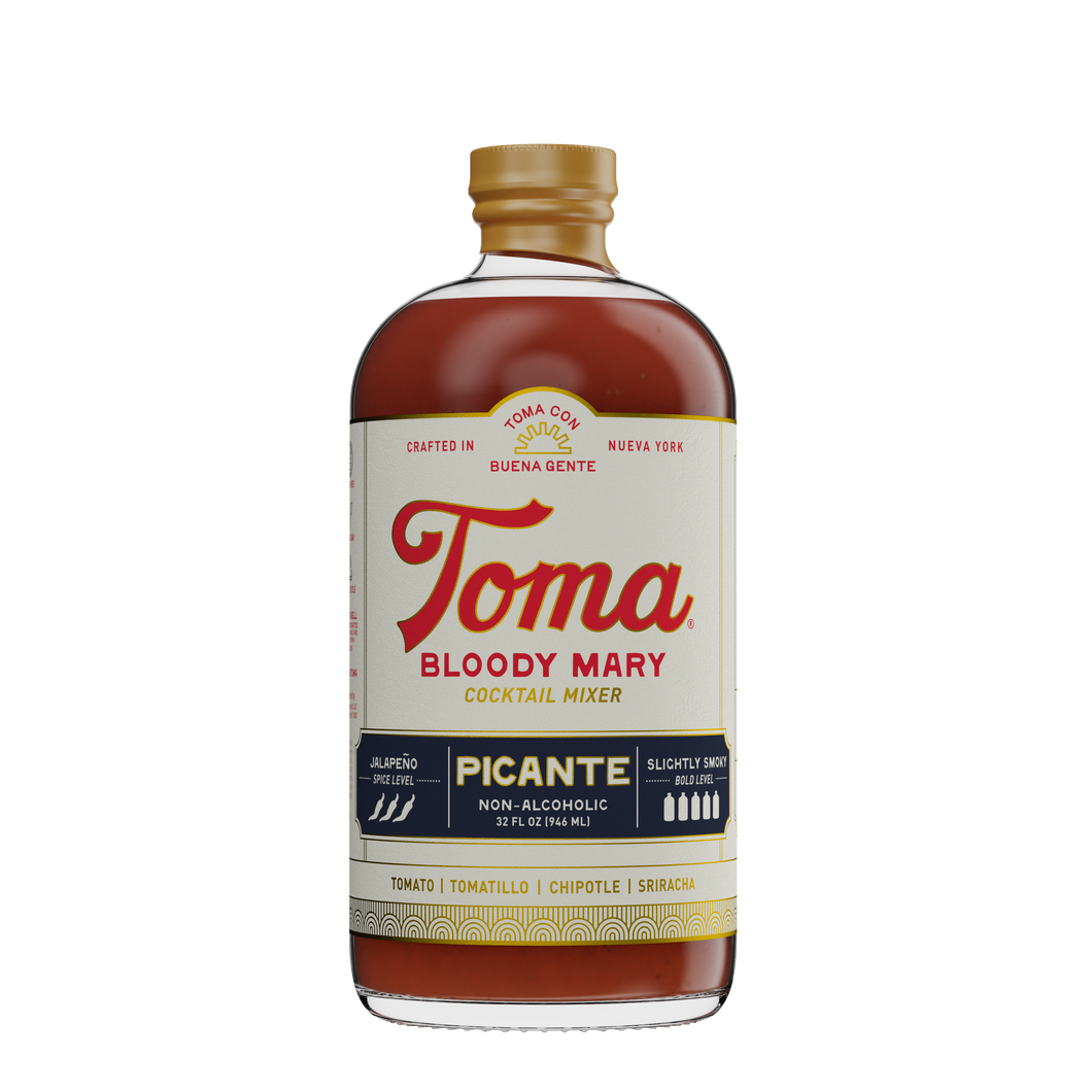 Toma Bloody Mary Mixer - PICANTE - 6 Bottles x 32oz
