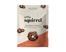 Load image into Gallery viewer, French Squirrel Bisous: Peanut Butter &amp; Chocolate-Coated Gluten-Free Cereal Clusters Bag - 4 Bags case

