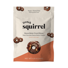 Load image into Gallery viewer, French Squirrel Bisous: Peanut Butter &amp; Chocolate-Coated Gluten-Free Cereal Clusters Bag - 4 Bags case
