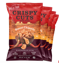 Load image into Gallery viewer, Field Trip Crispy Cuts, Sweet Chipotle Pork Rind 1.0 oz bag - 12 bags x 1.0oz case
