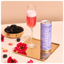 Load image into Gallery viewer, Blackberry Hibiscus Bellini by Mingle Mocktails - Non Alcoholic Beverages
