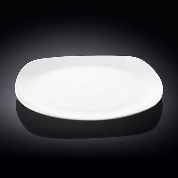 Wilmax Porcelain Set Of 6 White Dinner Plate 9.75