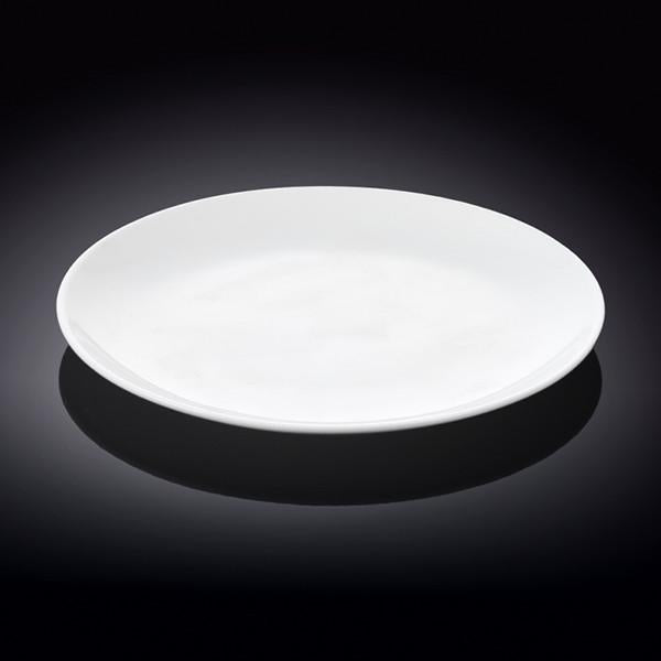 Wilmax Porcelain Set Of 6 Professional Rolled Rim White Dinner Plate 10