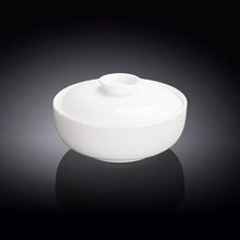 Load image into Gallery viewer, Wilmax Porcelain Set Of 6 White Soup Cup With Lid 5&quot; inch | 11 Fl Oz
