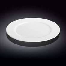 Load image into Gallery viewer, Wilmax Porcelain Set Of 6 Professional Rolled Rim White Dinner Plate 10&quot; inch | 25.5 Cm
