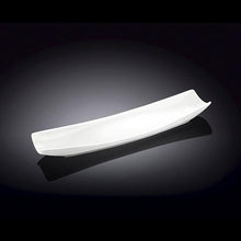 Load image into Gallery viewer, Wilmax Porcelain Set Of 6 White Celery Tray / Dish 12&quot; inch X 4&quot; inch | 30 X 10 Cm
