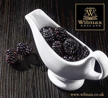 Load image into Gallery viewer, Wilmax Porcelain Set Of 4 White Sauce Boat 6 Oz | 170 Ml
