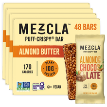 Load image into Gallery viewer, Mezcla Almond Butter Chocolate Bars - 12 bars x 1.4 oz case
