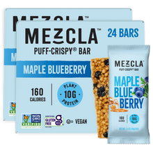 Load image into Gallery viewer, Mezcla Maple Blueberry Bars - 12 bars x 1.4 oz case
