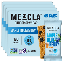 Load image into Gallery viewer, Mezcla Maple Blueberry Bars - 12 bars x 1.4 oz case
