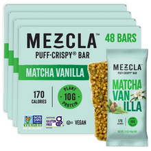 Load image into Gallery viewer, Mezcla Matcha Vanilla Bars - 12 bars x 1.4 oz case
