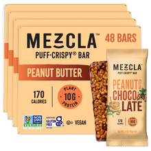 Load image into Gallery viewer, Mezcla Peanut Butter Chocolate Bars - 12 bars x 1.4 oz case

